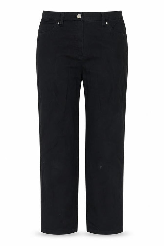 Womens UK Size 12 Basler Regular Fit Straight Black Jeans