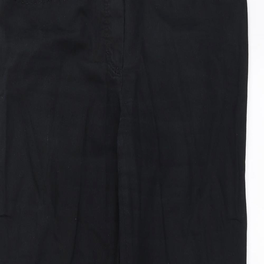 Basler Womens Black  Denim Straight Jeans Size 12 L28 in