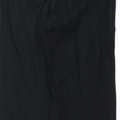 Basler Womens Black  Denim Straight Jeans Size 12 L28 in