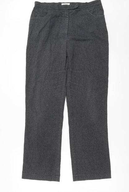 George Womens Grey   Trousers  Size 12 L30 in
