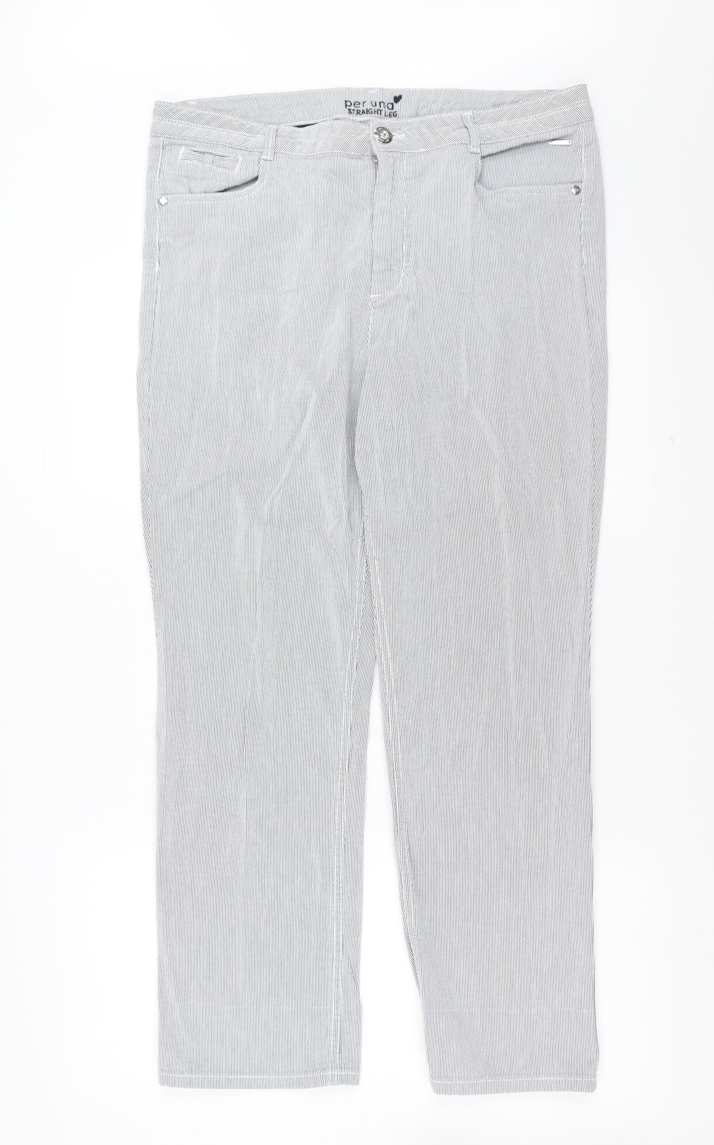 Womens UK Size 36 in Marks and Spencer Regular Fit  Blue Trousers