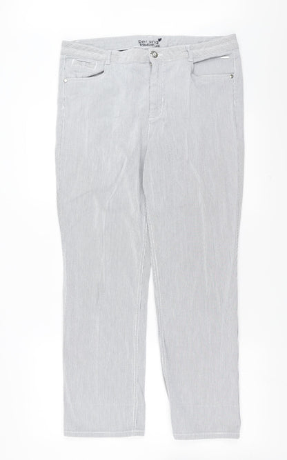 Womens UK Size 36 in Marks and Spencer Regular Fit  Blue Trousers