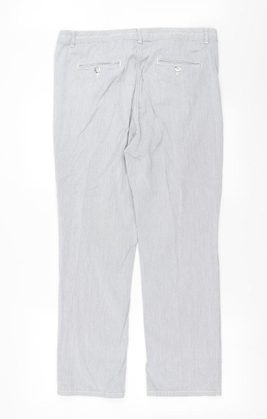Womens UK Size 36 in Marks and Spencer Regular Fit  Blue Trousers