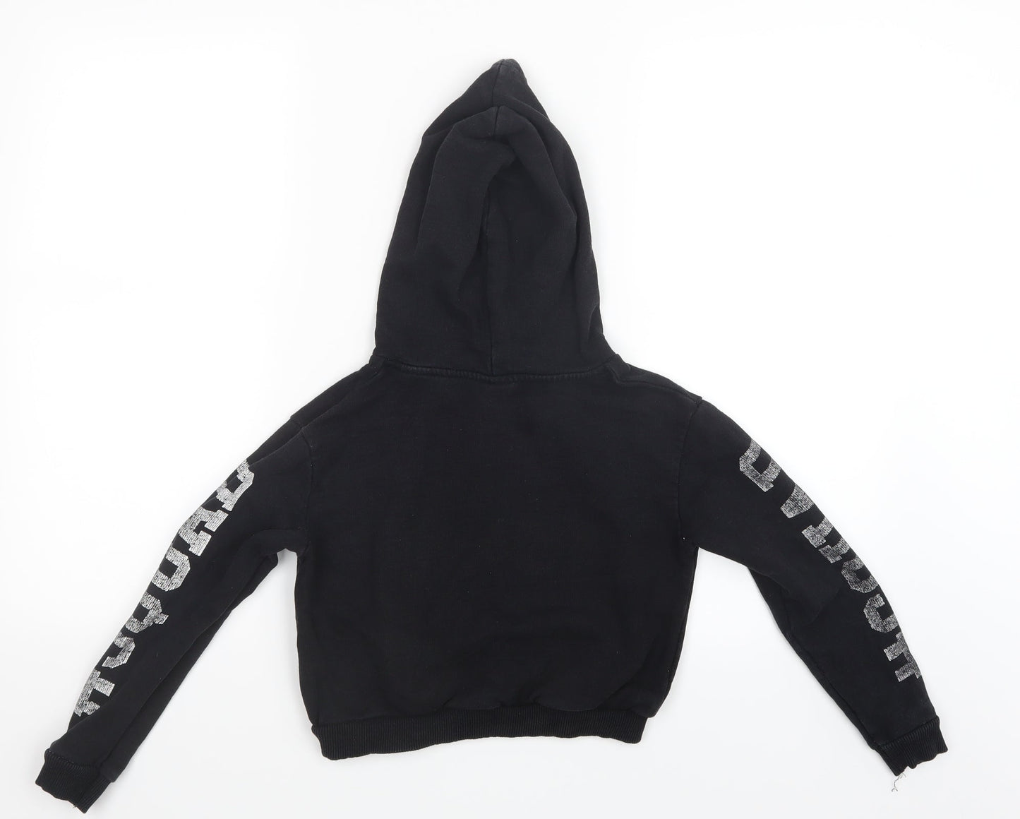 Young Dimension Girls Black   Pullover Hoodie Size 9-10 Years  - Reversible Sequins