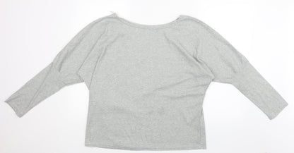 Womens UK Size 4XL Preworn Grey Basic T-Shirt
