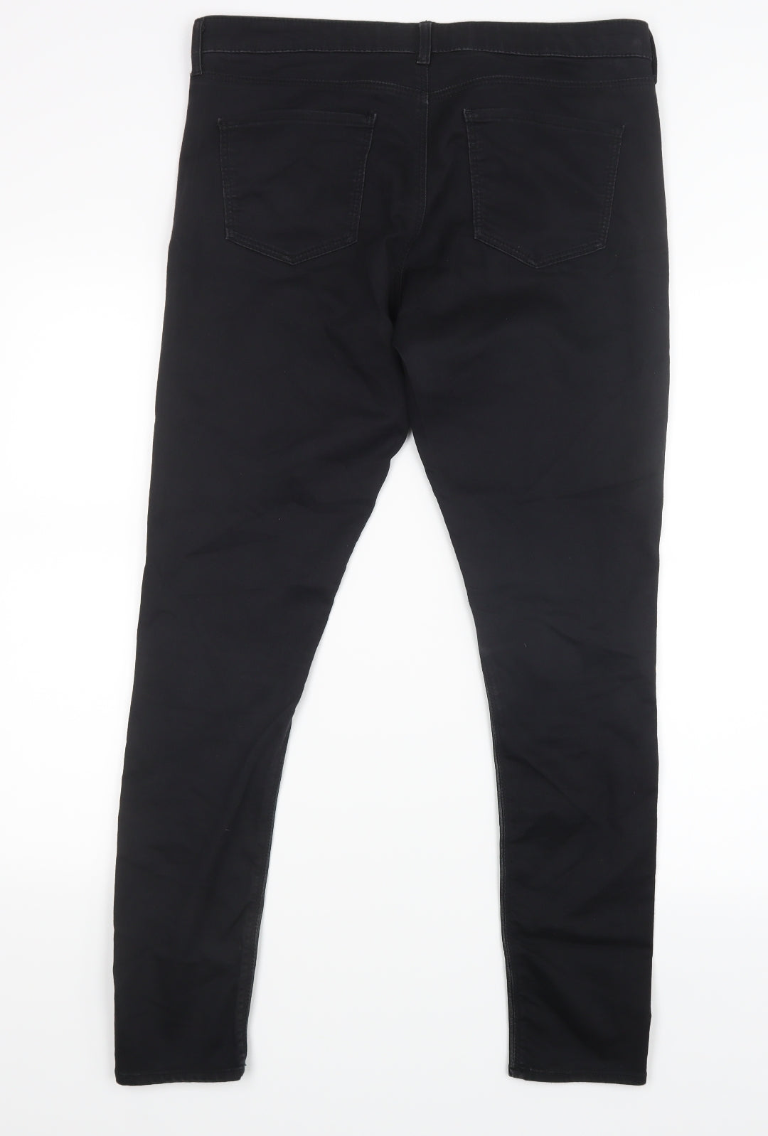 Womens UK Size 34 in Topshop Regular Fit  Black Trousers