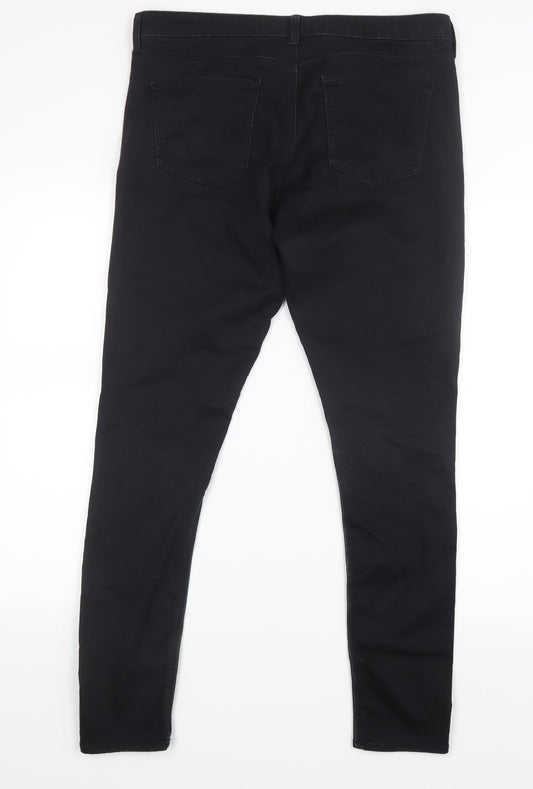 Womens UK Size 34 in Topshop Regular Fit  Black Trousers
