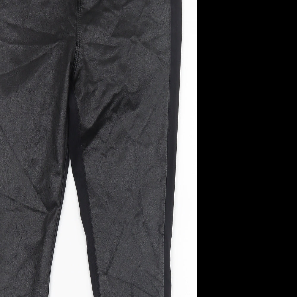 Womens UK Size 34 in Topshop Regular Fit  Black Trousers