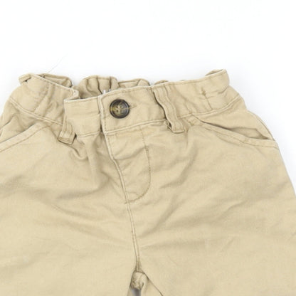 Nutmeg Boys Beige   Cargo Trousers Size 12-18 Months