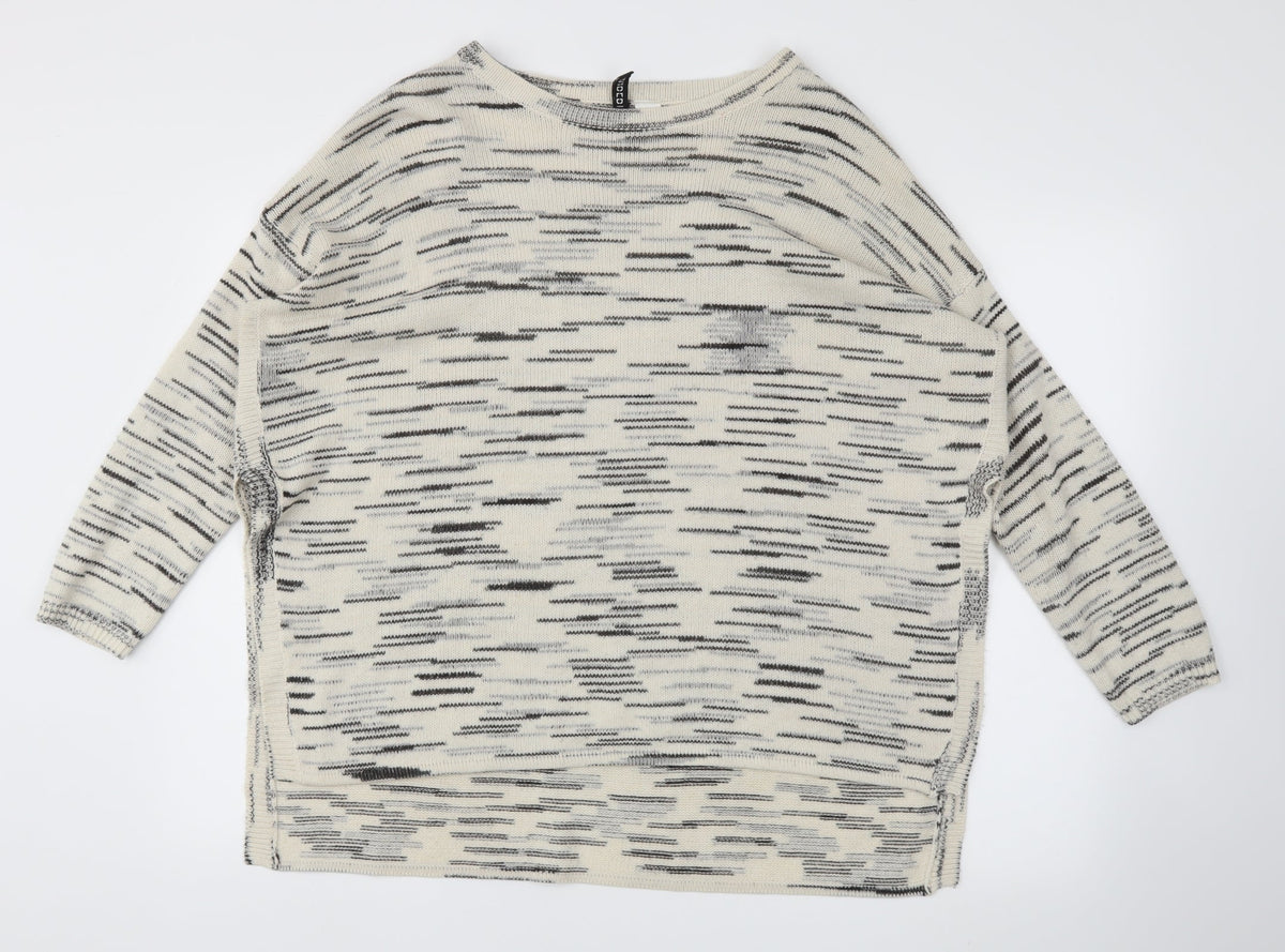 H&M Womens Ivory   Pullover Jumper Size M