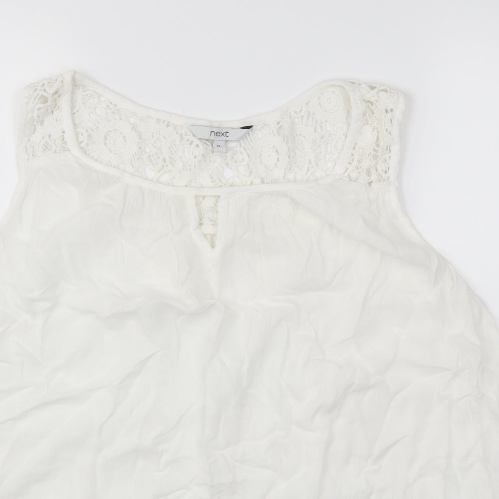 Womens UK Size 12 next White Basic T-Shirt