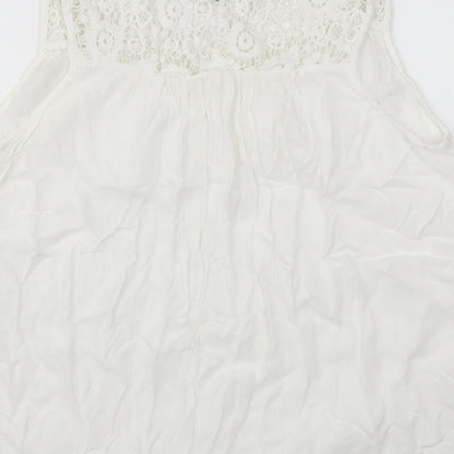 Womens UK Size 12 next White Basic T-Shirt