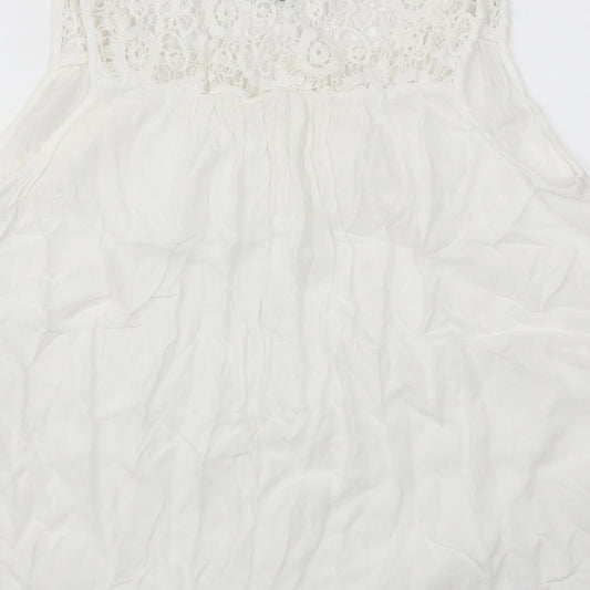 Womens UK Size 12 next White Basic T-Shirt