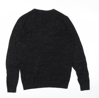 George Mens Black   Henley Sweatshirt Size S