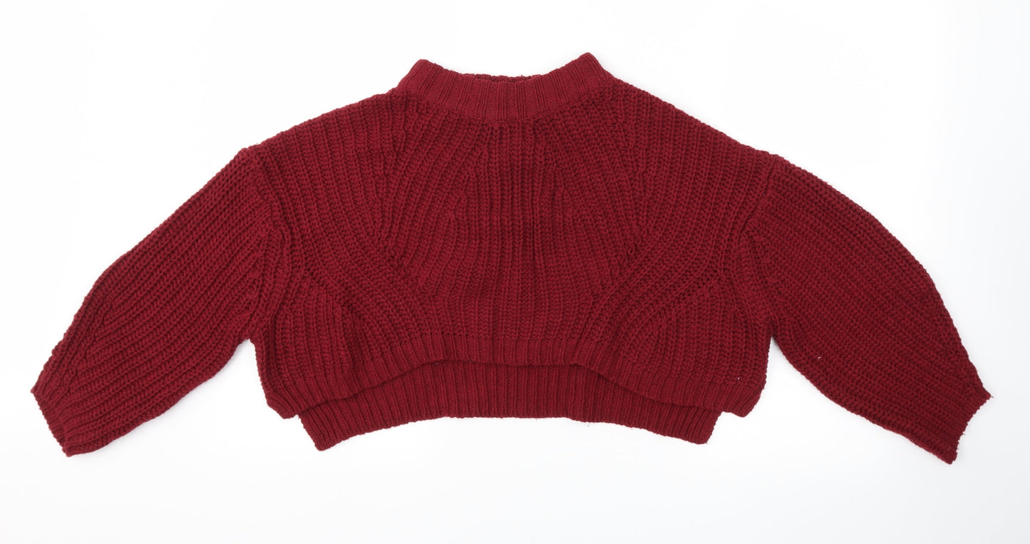 SheIn Womens Red   Pullover Jumper Size M