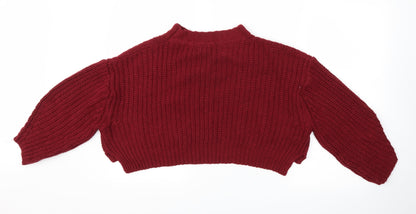 SheIn Womens Red   Pullover Jumper Size M