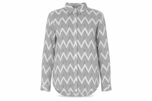 Womens UK Size S Boohoo Grey Basic Blouse