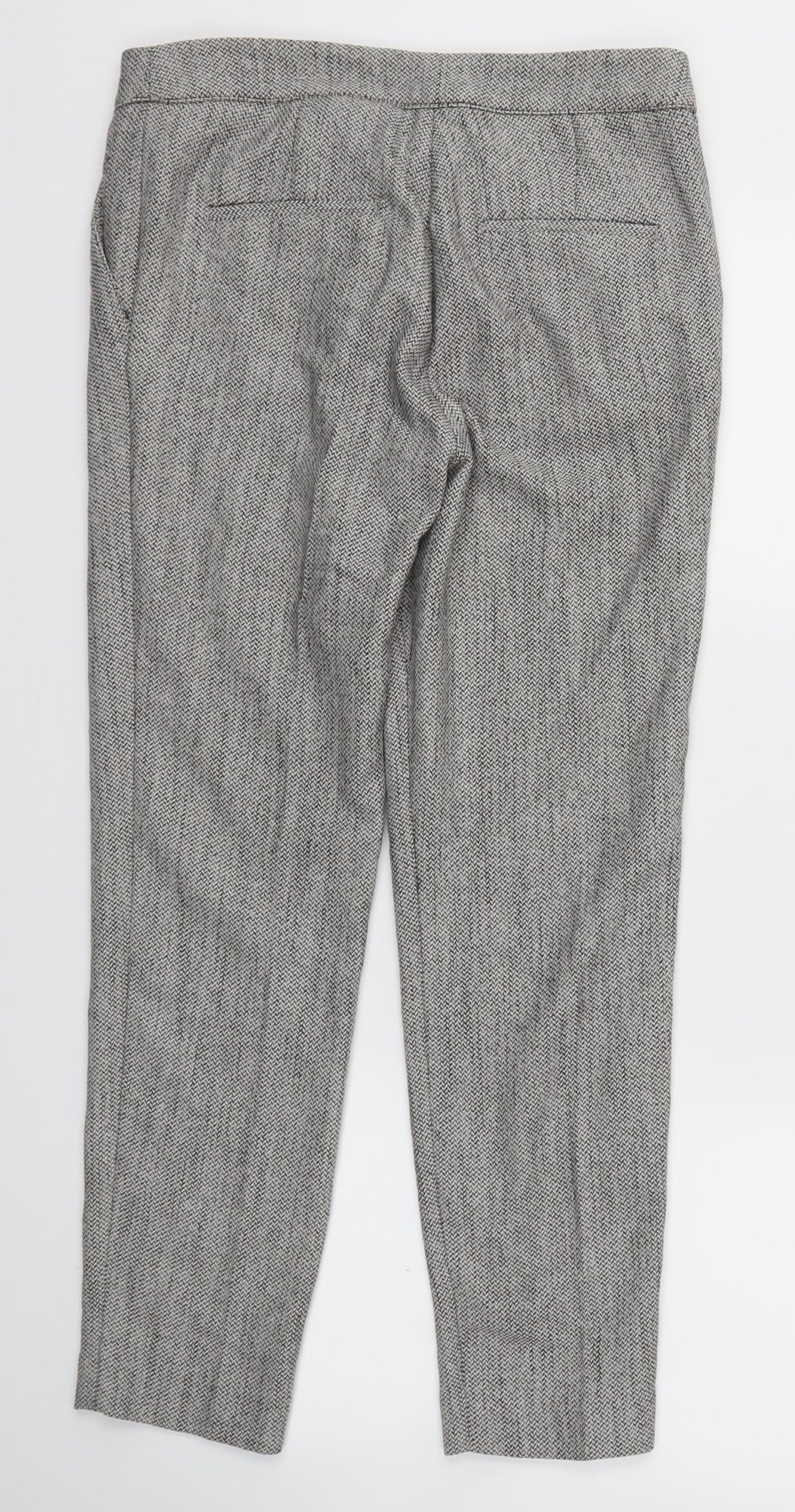 Womens UK Size 6 H&M Regular Fit  Grey Trousers