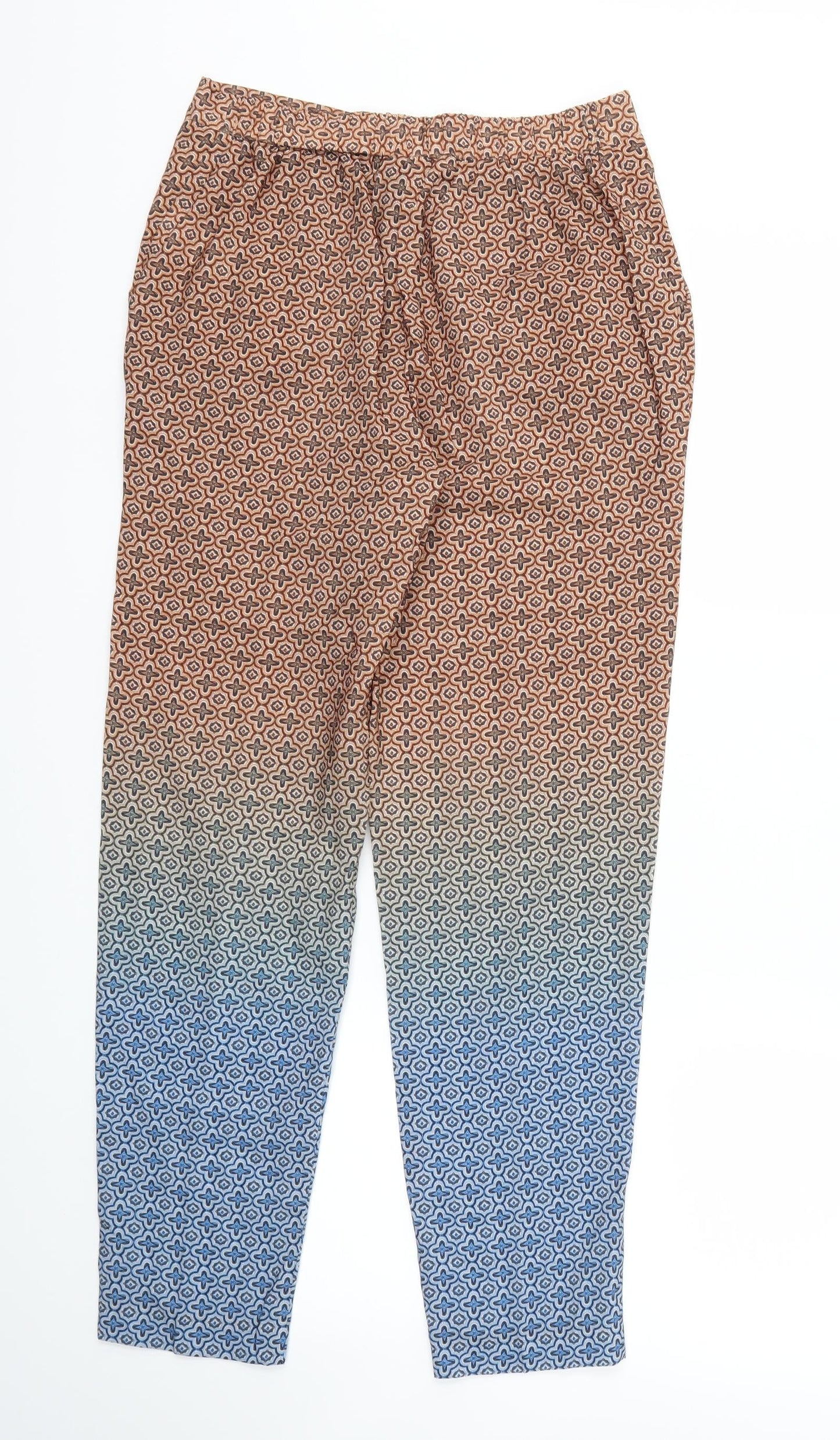Womens UK Size XS H&M Regular Fit  Brown Trousers