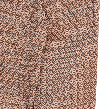 Womens UK Size XS H&M Regular Fit  Brown Trousers