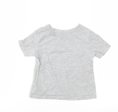 River Island Baby Grey Houndstooth  Basic T-Shirt Size 6-9 Months