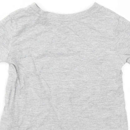 River Island Baby Grey Houndstooth  Basic T-Shirt Size 6-9 Months