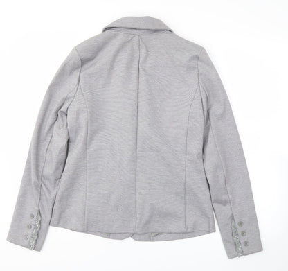 Womens UK Size M Cream Grey Jacket