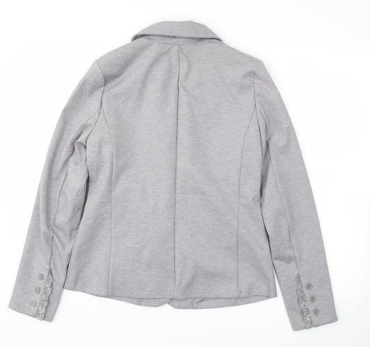 Womens UK Size M Cream Grey Jacket
