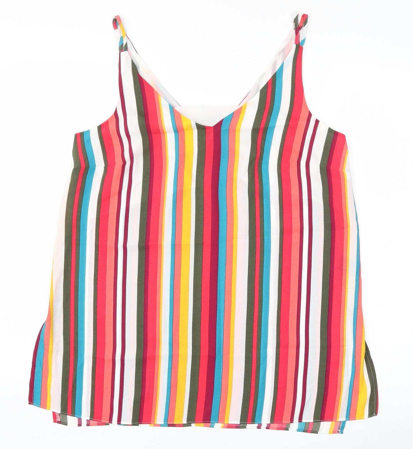 Papaya Womens Multicoloured Striped  Basic Blouse Size 12