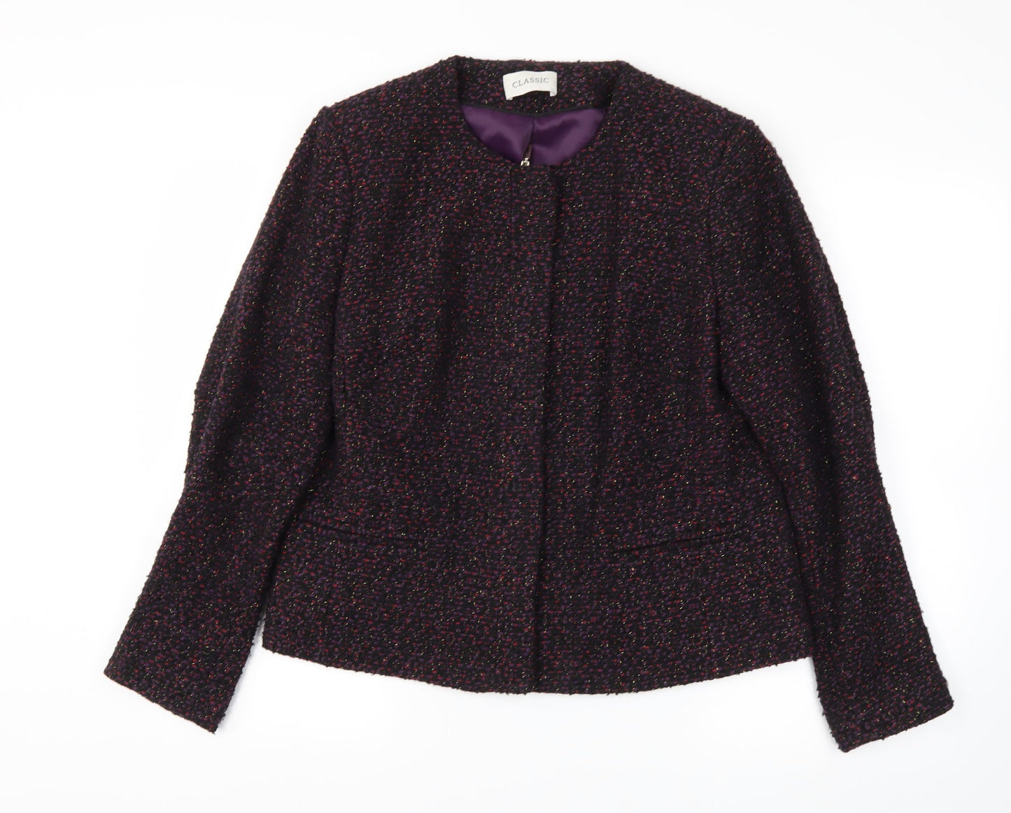 Womens UK Size 14 m&s Purple Jacket