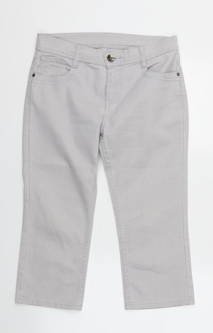 m&s Womens Grey   Trousers  Size 10 L20 in