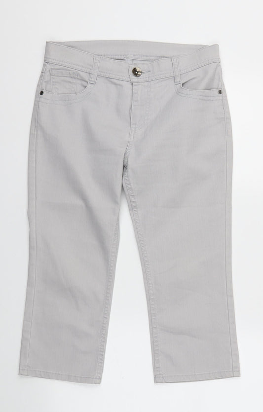 m&s Womens Grey   Trousers  Size 10 L20 in