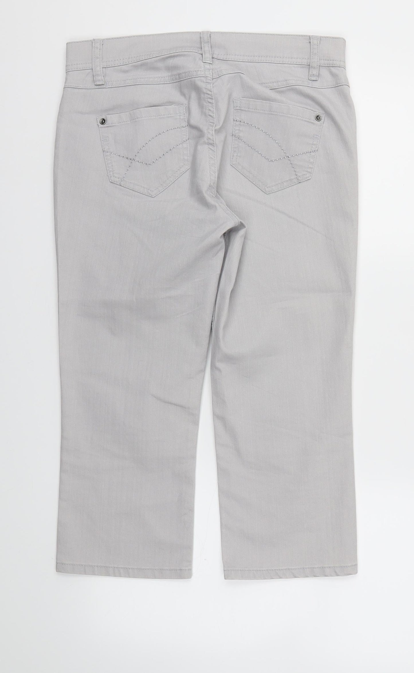 m&s Womens Grey   Trousers  Size 10 L20 in