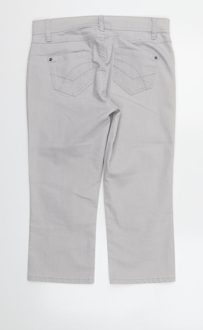 m&s Womens Grey   Trousers  Size 10 L20 in