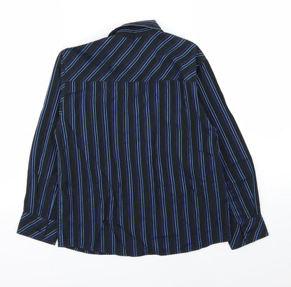 Asda George Boys Black Striped  Basic Dress Shirt Size 7-8 Years