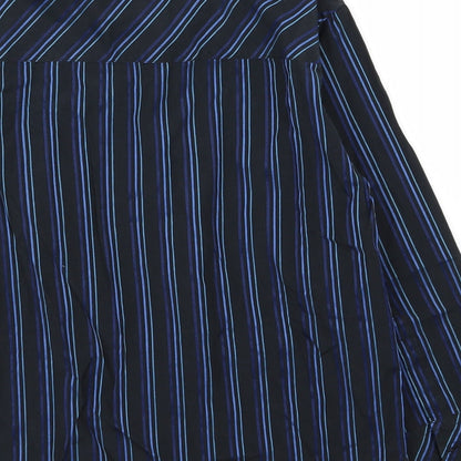 Asda George Boys Black Striped  Basic Dress Shirt Size 7-8 Years