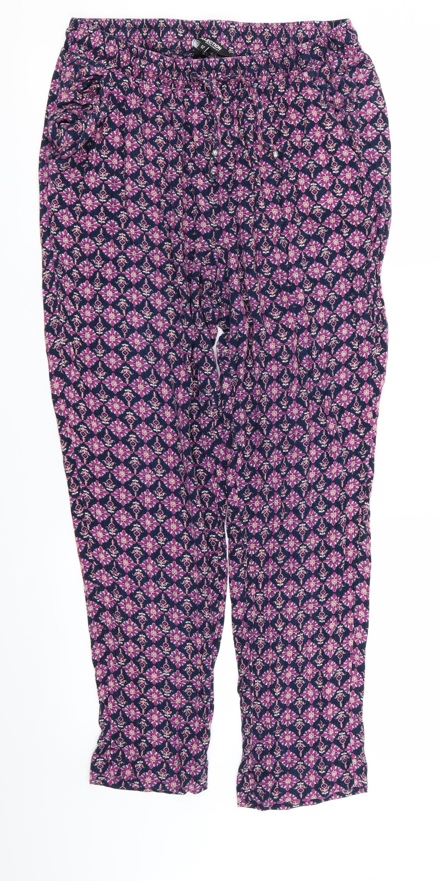 Womens UK Size 12 collection Regular Fit  Purple Trousers