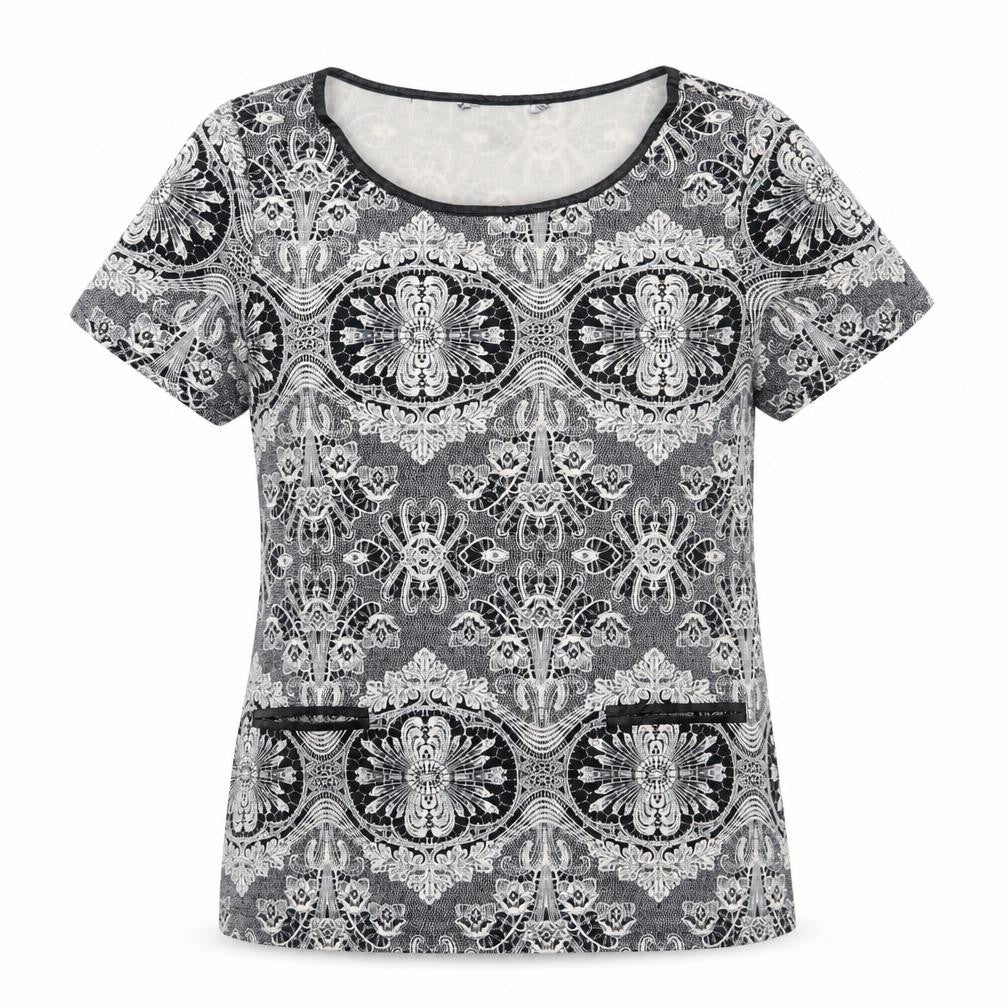 Womens UK Size 10 Dorothy Perkins Black Basic T-Shirt