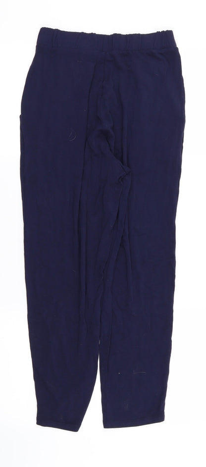 ASOS Womens Blue   Capri Trousers Size 10 L24 in - Stretch waistband