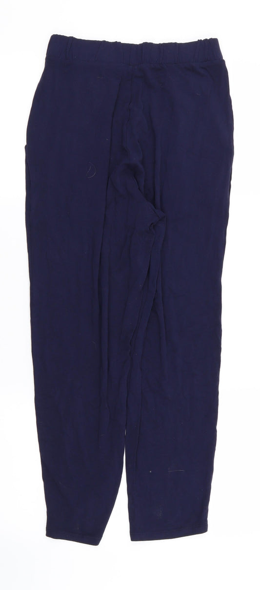 ASOS Womens Blue   Capri Trousers Size 10 L24 in - Stretch waistband