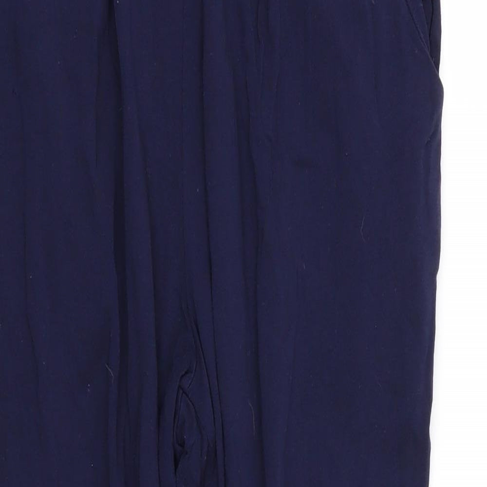 ASOS Womens Blue   Capri Trousers Size 10 L24 in - Stretch waistband