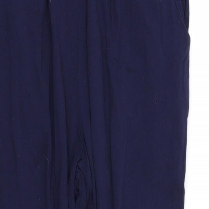 ASOS Womens Blue   Capri Trousers Size 10 L24 in - Stretch waistband