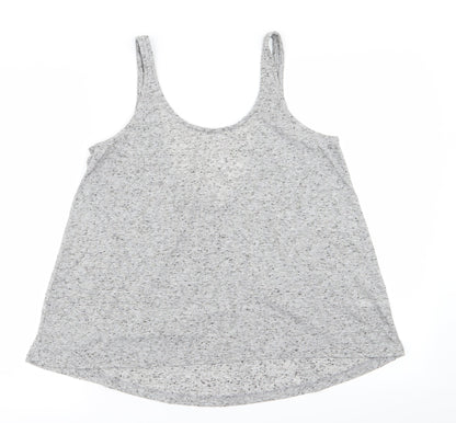 Womens UK Size S Divided by H&M Green Basic Tank