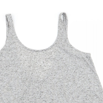 Womens UK Size S Divided by H&M Green Basic Tank