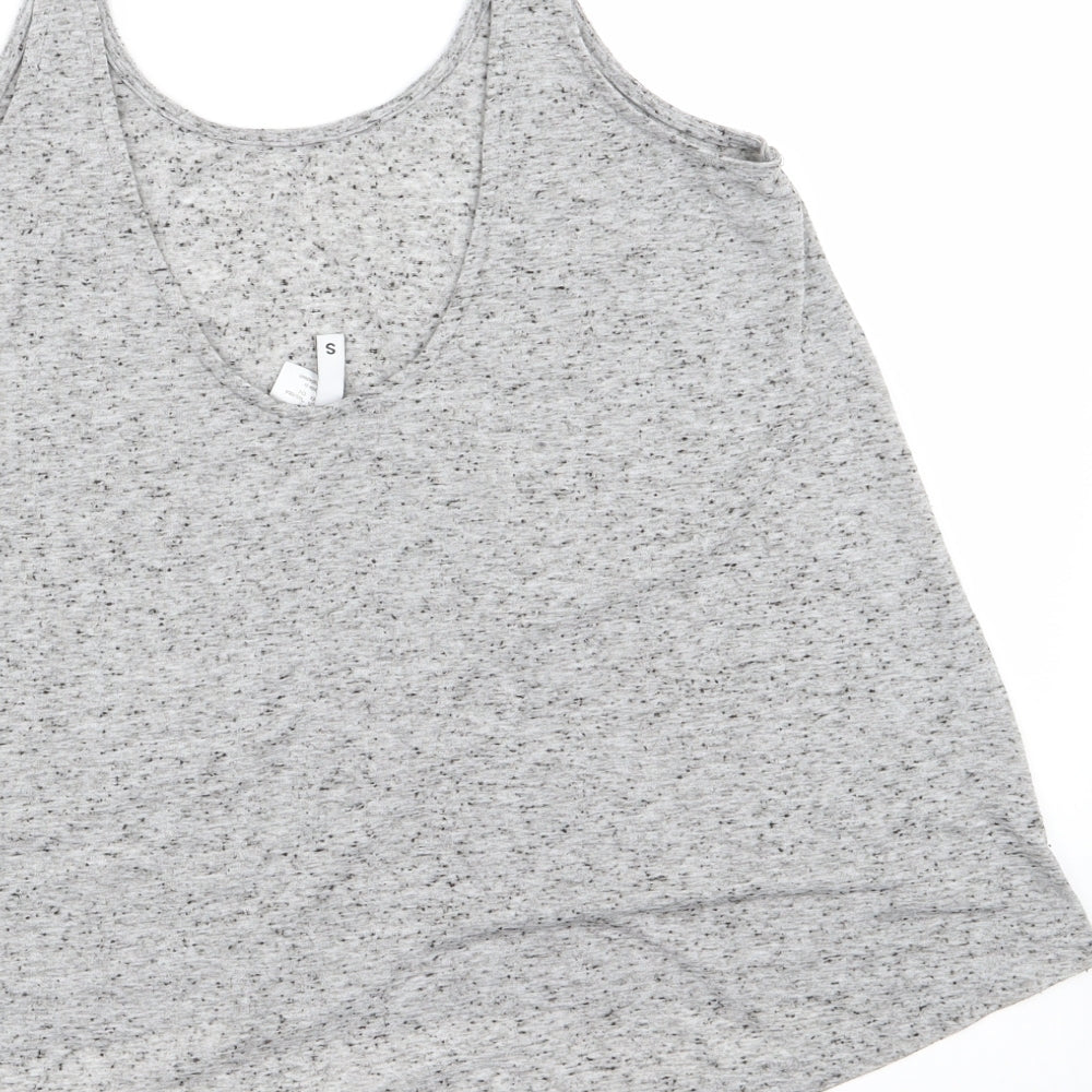 Womens UK Size S Divided by H&M Green Basic Tank