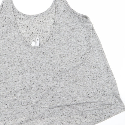Womens UK Size S Divided by H&M Green Basic Tank