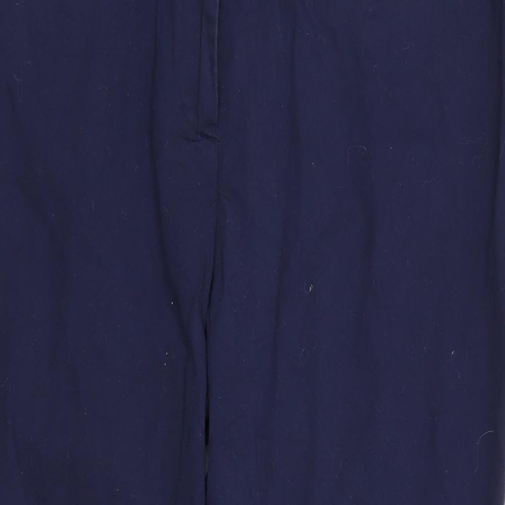 Womens UK Size 20 Epilogue Regular Fit Capri Blue Trousers