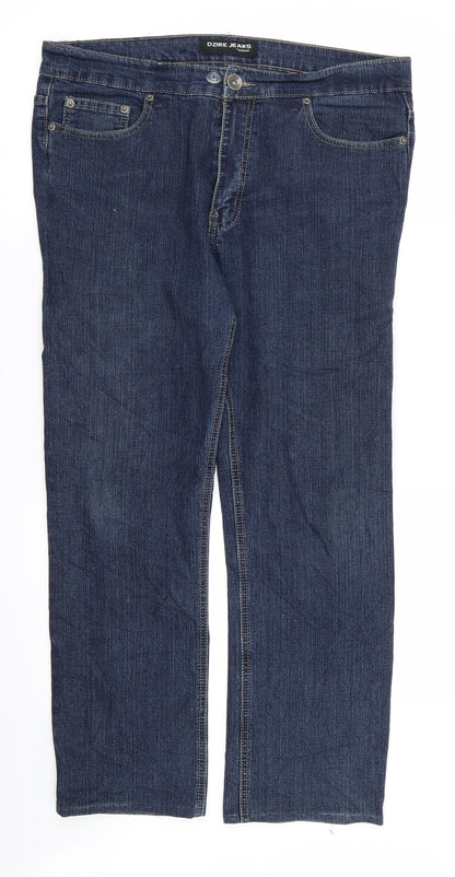 OZIRE JEANS Womens Blue   Straight Jeans Size 35 in L30 in