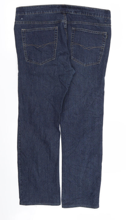 OZIRE JEANS Womens Blue   Straight Jeans Size 35 in L30 in