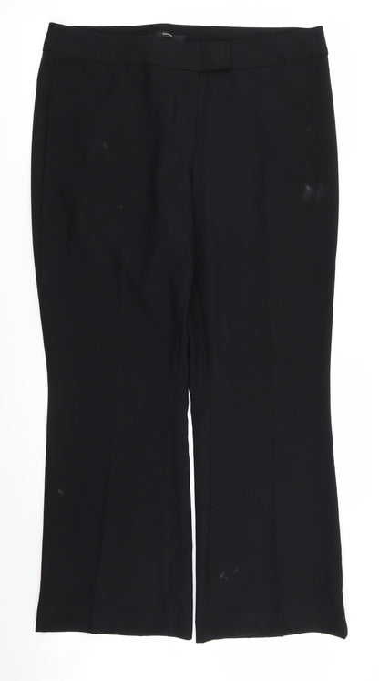 Asda George Womens Black   Trousers  Size 16 L26 in